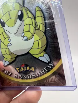 Sandshrew #27 Topps TV Animation Edition Blue Label 1st Print Holo Pokemon LP/MP - Image 5