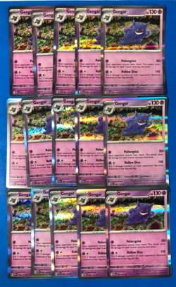Gengar Holo 15 CARD LOT!! NM 094/165 Scarlet & Violet 151 Pokemon Card - Image 1