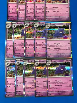 Gengar Holo 15 CARD LOT!! NM 094/165 Scarlet & Violet 151 Pokemon Card - Image 3