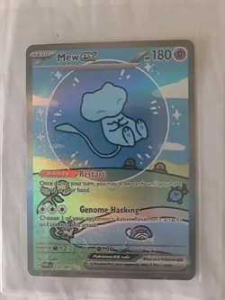 Pokemon Mew EX TCG Paldean Fates Bubble Mew Special Illustration Rare MP 232/091 - Image 1