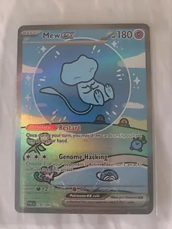 Pokemon Mew EX TCG Paldean Fates Bubble Mew Special Illustration Rare MP 232/091 - Image 2