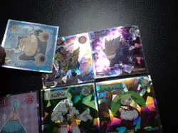 Pokemon Wafer Promo Holo Sticker x9 Gengar Snorlax etc #4666 - Image 2