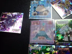 Pokemon Wafer Promo Holo Sticker x9 Gengar Snorlax etc #4666 - Image 3