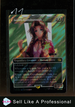 MAGIC AERITH GAINSBOROUGH SURGE FOIL 0519 FINAL FANTASY WINGED ANGEL MTG - Image 1