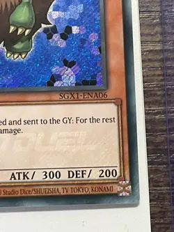 Yugioh Winged Kuriboh - SGX1-ENA06 - Secret Rare - 1st Edition No Name Misprint - Image 5
