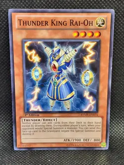Yugioh Thunder King Rai-Oh RYMP-EN074 1st Edition LP Condition - Image 1