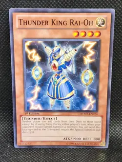 Yugioh Thunder King Rai-Oh RYMP-EN074 1st Edition Played Condition - Image 1