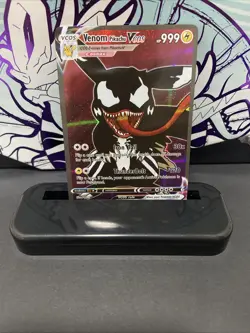 Pikachu Marvel Venom Cosplay Cute Doujin Fan Art HOLO Card - Image 1