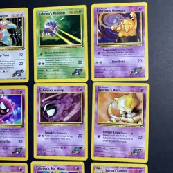 Vintage Pokemon Gym Challenge Sabrina's Lot of 9 Cards MP-LP - Image 3
