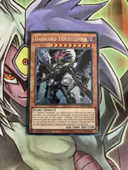 DESO-EN031 Darklord Tezcatlipcoa Secret Rare 1st Edition NM Yugioh Card - Image 1