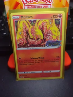 Pokemon Moltres SWSH185 SWSH: Sword & Shield Promo Card Holo NM - Image 1