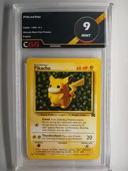 Card pokemon Pikachu (WP 1) Wizards Black Star Promos CGG 9 25390002 - Image 1