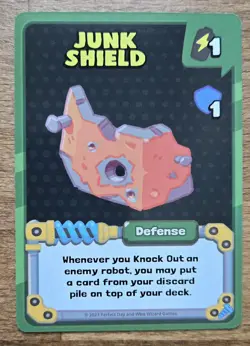 Robot Quest Arena - Junk Shield Promo Card - Gen Con 2024 - Image 1