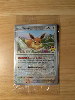 Eevee Pokemon Day 2025 Sealed Stamped Promo Exclusive Pokemon Card Near Mint - Image 1