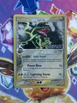 Rayquaza 13/113 2005 Reverse Holo Rare EX Delta Species Pokemon Card - Image 1
