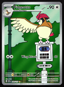 Pidgeotto 208/197 Obsidian Flames Illustration Rare Near Mint Pokemon Card - Image 1