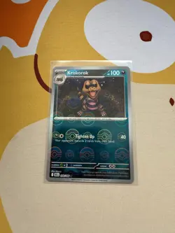 Krokorok 058/086 Black Bolt Pokeball Reverse Holo Pokemon Card Pack Fresh - Image 1