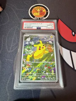PSA 10 Pikachu 218/SV-P 2024 Summer Get Promo pack Pokemon Card Japanese Rare - Image 1