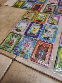 Taco Bell Digimon Metal Trading Cards NEAR COMPLETE 45 Lot - Image 2
