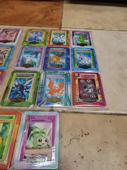 Taco Bell Digimon Metal Trading Cards NEAR COMPLETE 45 Lot - Image 4