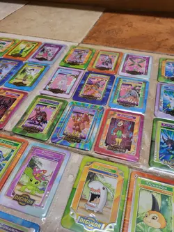 Taco Bell Digimon Metal Trading Cards NEAR COMPLETE 45 Lot - Image 5