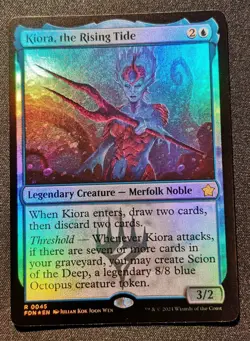 Kiora, The Rising Tide - Foil - FDN - MTG - EN - NM - 0045 - Image 1