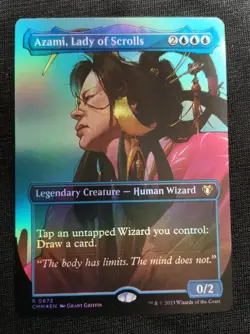 Azami, Lady Of Scrolls - Borderless - Foil - CMM - NM Unplayed - EN - 0672 - Image 1