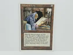 Magic the Gathering 4th Edition - Library of Leng (U) - Light Game Play - Image 1