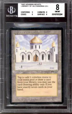 Magic MTG Arabian Nights Library of Alexandria BGS 8 (9, 8, 8, 8) NEAR MINT NM - Image 1
