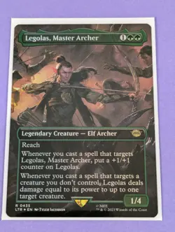 MTG: The Lord of the Rings: Legolas, Master Archer Borderless Foil #0435 - NM - Image 1