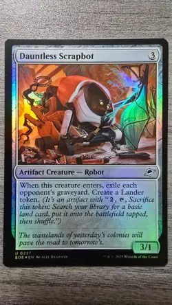 Dauntless Scrapbot (Uncommon Foil) #237 Edge of Eternities MTG NM - Image 1
