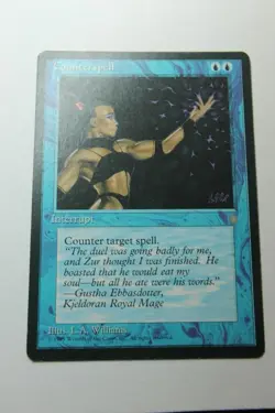 MTG Counterspell x1- -Ice Age-Mod/Hvy Play - Image 1
