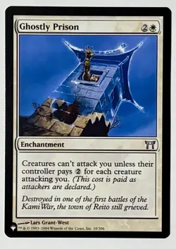 MTG Champions of Kamigawa (CHK 010) Ghostly Prison - NM - Uncommon - The List - Image 1
