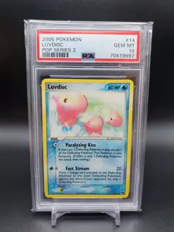 2005 Luvdisk 14/17 Pop Series 2 PSA 10 Pokemon TCG - Image 1