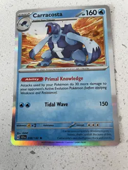 Carracosta 038/142 S&V Stellar Crown Holo Rare Pokemon Card - Image 1
