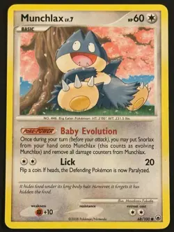 Pokemon TCG Munchlax 68/100 Common Majestic Dawn - HP - Image 1