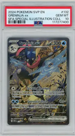 2024 Pokemon Shrouded Fable Greninja ex 132 Black Star Promo PSA 10 - Image 1