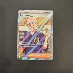 Caretaker 203/167 Twilight Masquerade Full Art Ultra Rare Pokemon TCG Card NM - Image 1