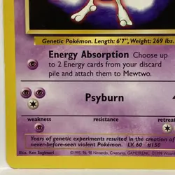 Pokemon Card - Mewtwo WB Stamped Movie Promo WOTC Promo Stamped #3 - Image 5