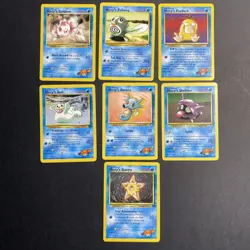 Vintage Pokemon Gym Challenge Misty Lot of 7 Cards MP/LP - Image 1