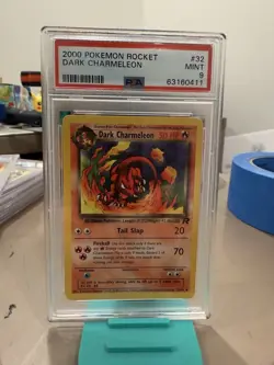2000 POKEMON TEAMROCKET DARK CHARMELEON #32 PSA 9 - Image 1