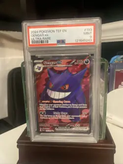 2024 Pokemon English Temporal Forces Gengar EX #193 PSA Mint 9 New - Image 1
