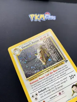 Pokemon TCG Giovanni's Persian Gym Challenge 8/132 Holo Rare LP. - Image 2