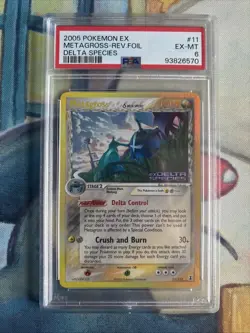 Pokemon Metagross EX Delta Species Reverse Holo Rare #11 PSA 6 - Image 1
