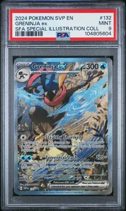 GRENINJA EX #132 PSA 9 • 2024 POKEMON SVP BLACK STAR PROMO SPECIAL ILLUSTRATION - Image 1