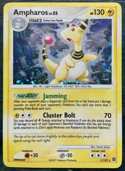 Pokemon TCG | Ampharos 1/132 | Secret Wonders | Holo | LP - Image 1