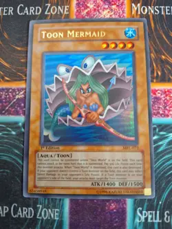 Yu-Gi-Oh! TCG Toon Mermaid Magic Ruler MRL-072 Ultra Rare 1st Edition Near Mint - Image 1