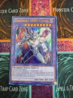 Yu-Gi-Oh! TCG Contrast HERO Chaos SDHS-EN041 Ultra Rare 1st Edition Near Mint - Image 1