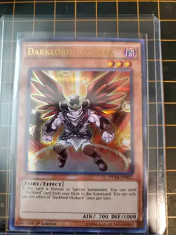 DARKLORD UKOBACK DUSA-EN022 Ultra Rare 1st Ed. YuGiOh! TCG NM With Top Loader - Image 1