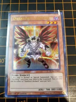 DARKLORD UKOBACK DUSA-EN022 Ultra Rare 1st Ed. YuGiOh! TCG NM With Top Loader - Image 2